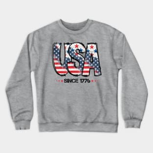 USA Forth of July Independence Day Crewneck Sweatshirt